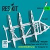 RESKIT RSU35-0035 Mi-8 Hip weapon mounting frame with BD3-57KrV (USSR/UKRAINE Early) for Trumpeter kit (2 pcs) (3D Printed) (1/35)